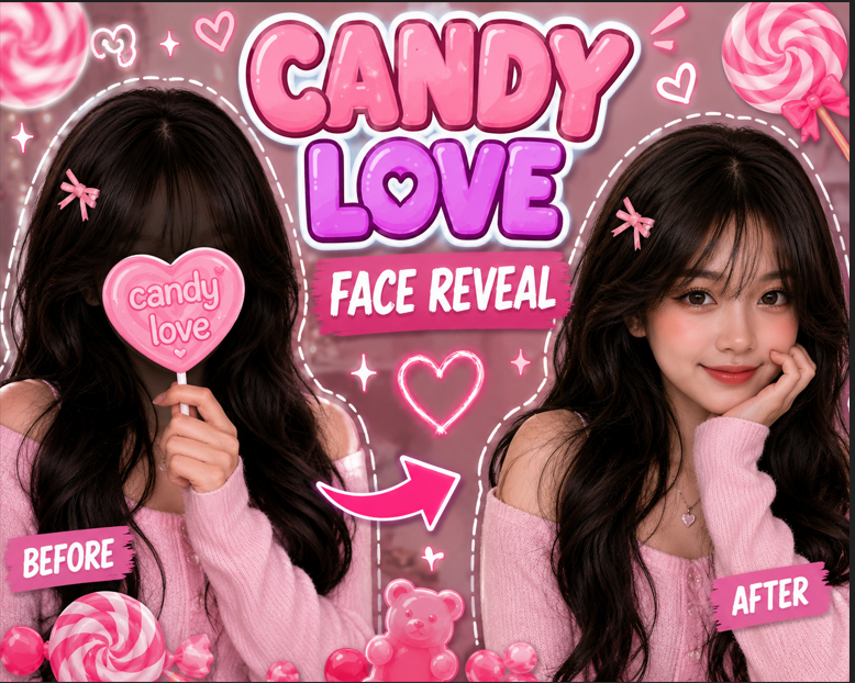 candy love face reveal