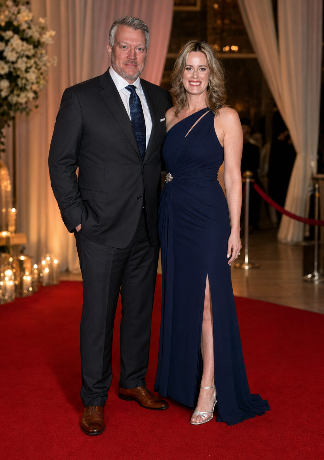 Bryan Spies with Abigail Hawk at a public event