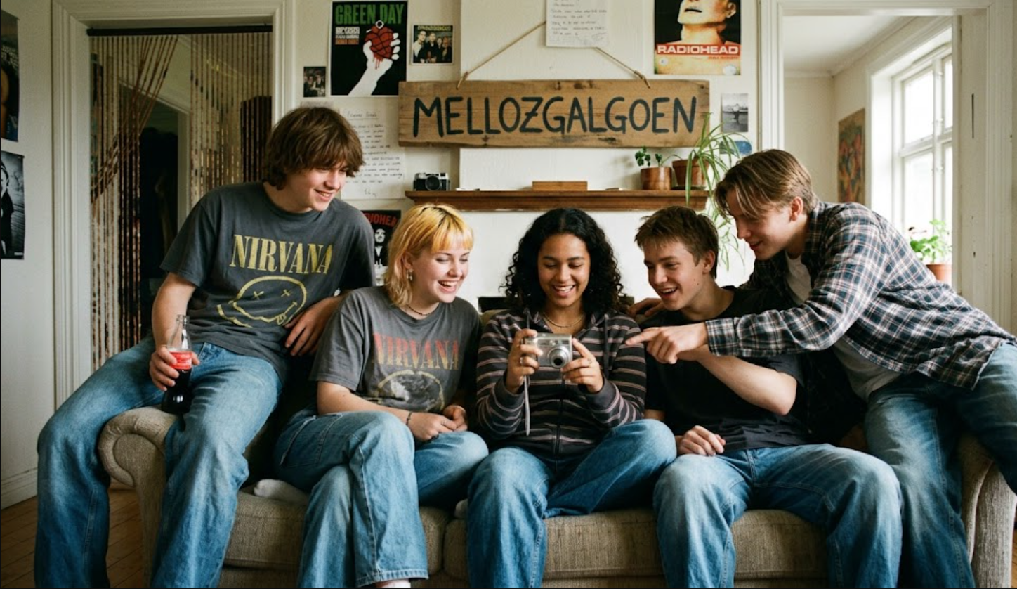 Digital research concept for understanding the meaning of mellozgalgoen and emerging online trends.