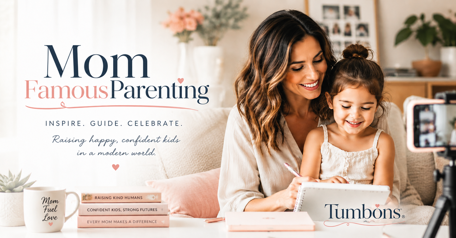 Modern mother and child enjoying positive parenting and family routine at home