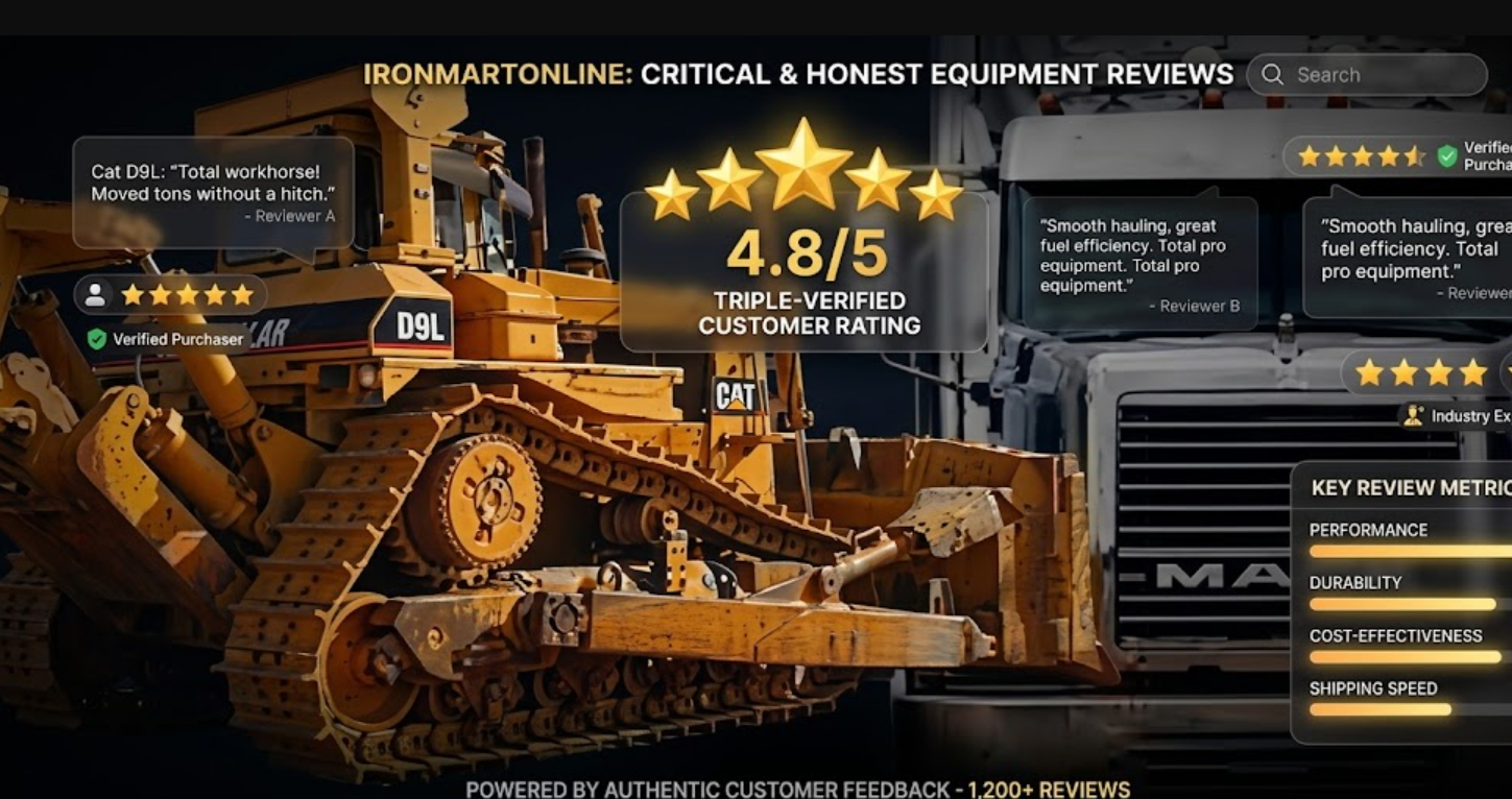 Ironmartonline reviews guide for used heavy equipment buyers and sellers