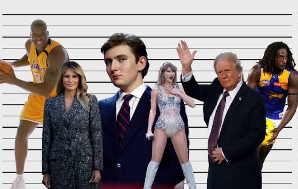Barron Trump height comparison during public event