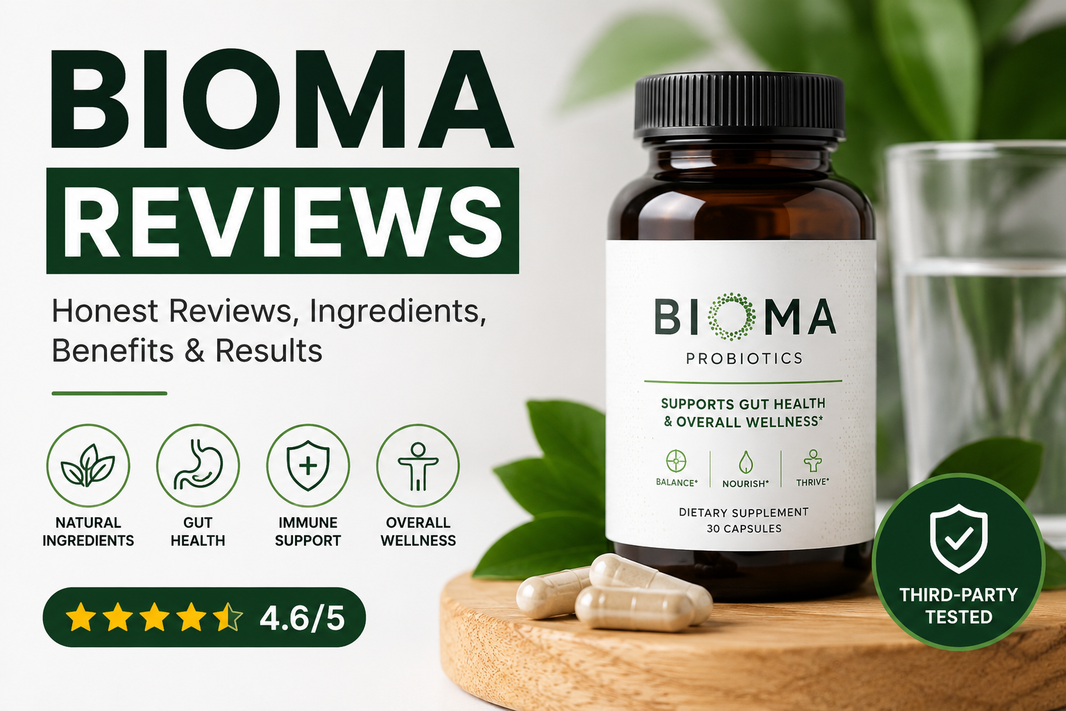 Bioma reviews gut health supplement with probiotics and prebiotics