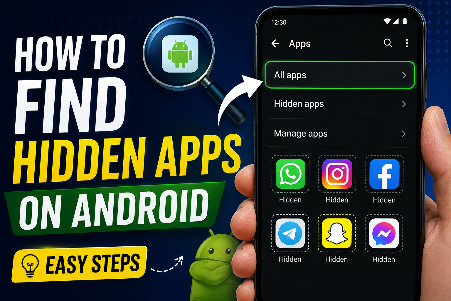 How to find hidden apps on Android through Settings and Private Space