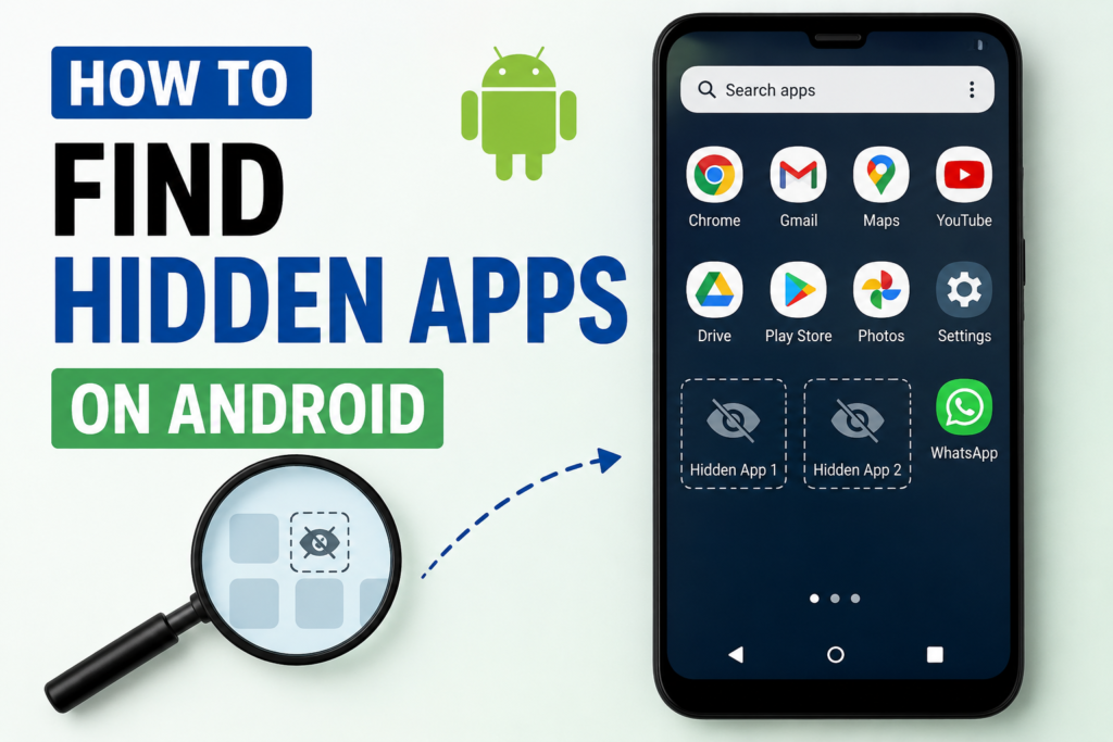 how to find hidden apps on android