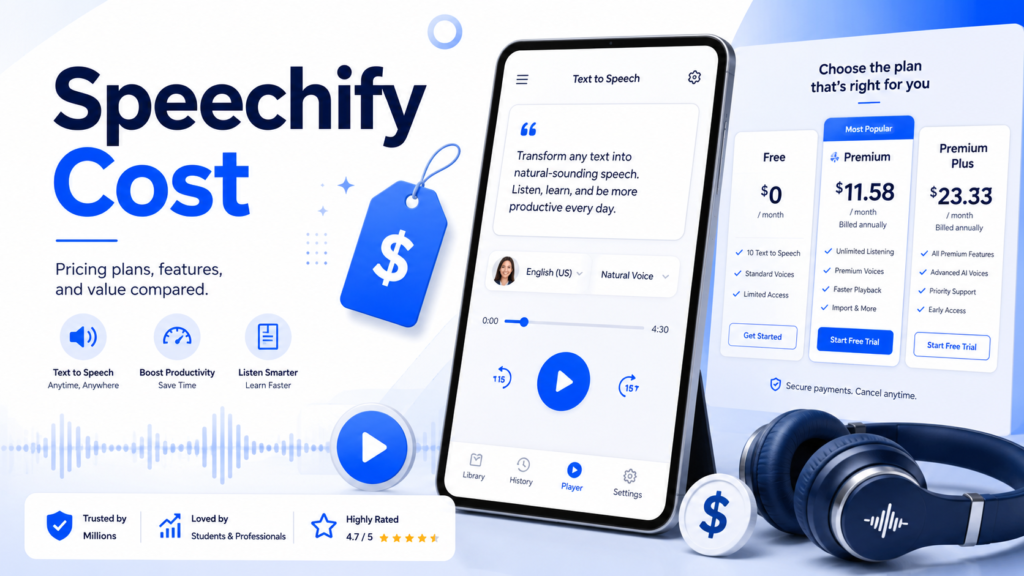 speechify cost