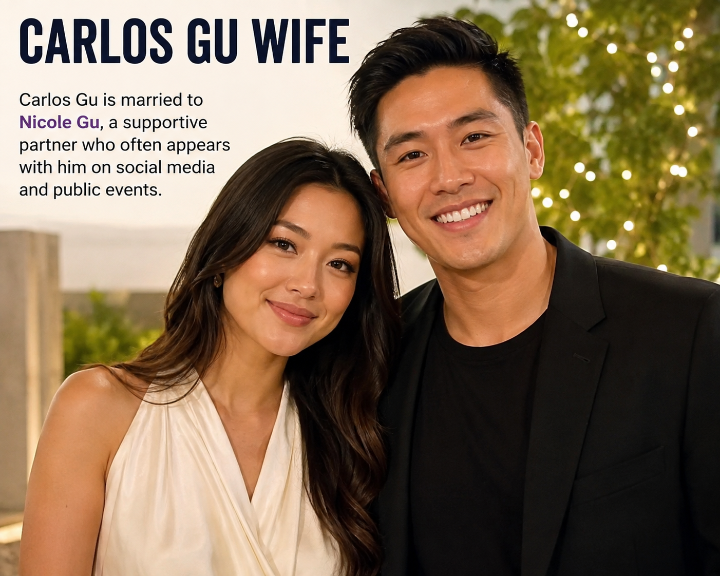 Carlos Gu celebrating a Strictly win for a Carlos Gu wife fact-check