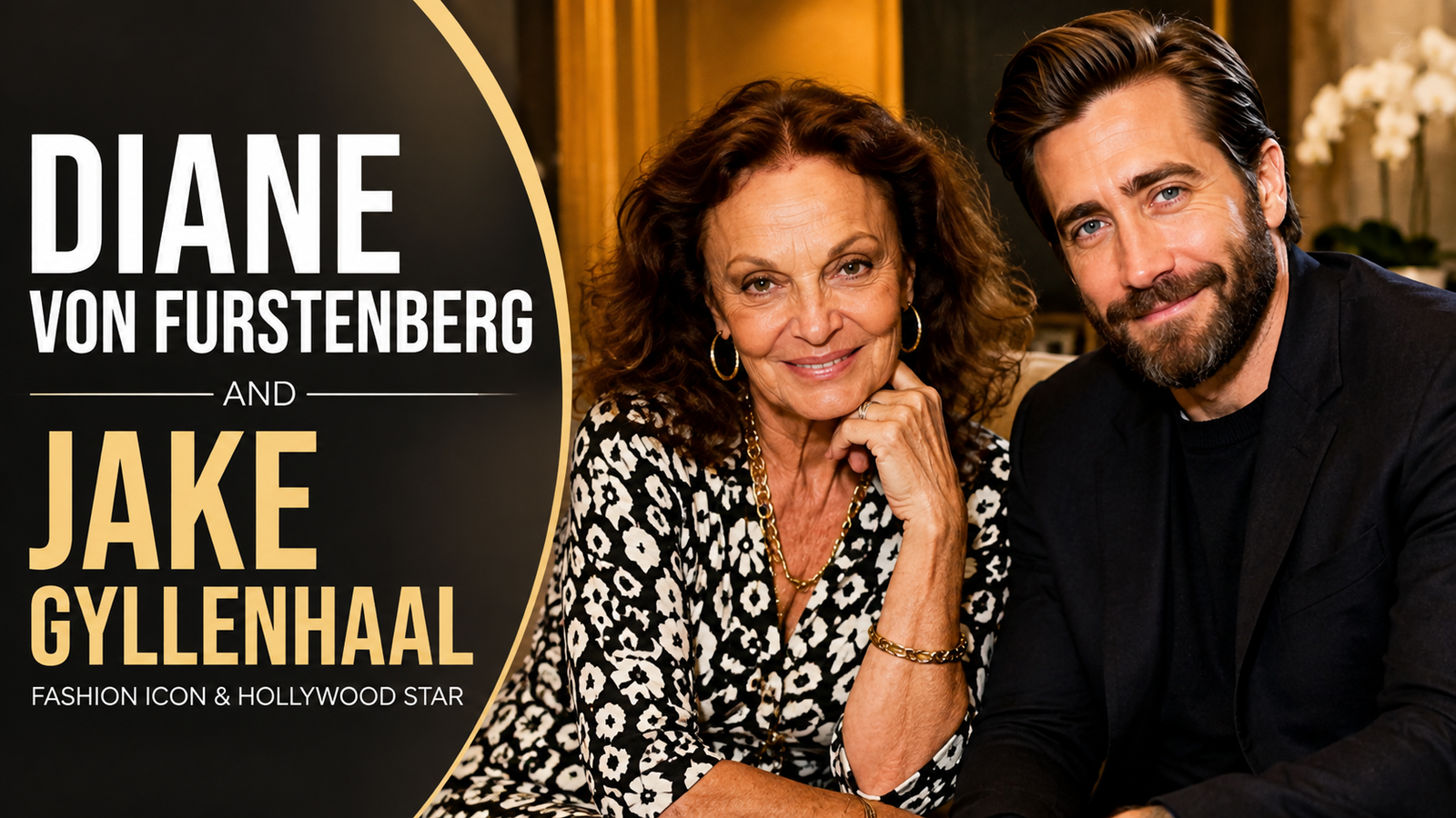 Diane Von Furstenberg and Jake Gyllenhaal