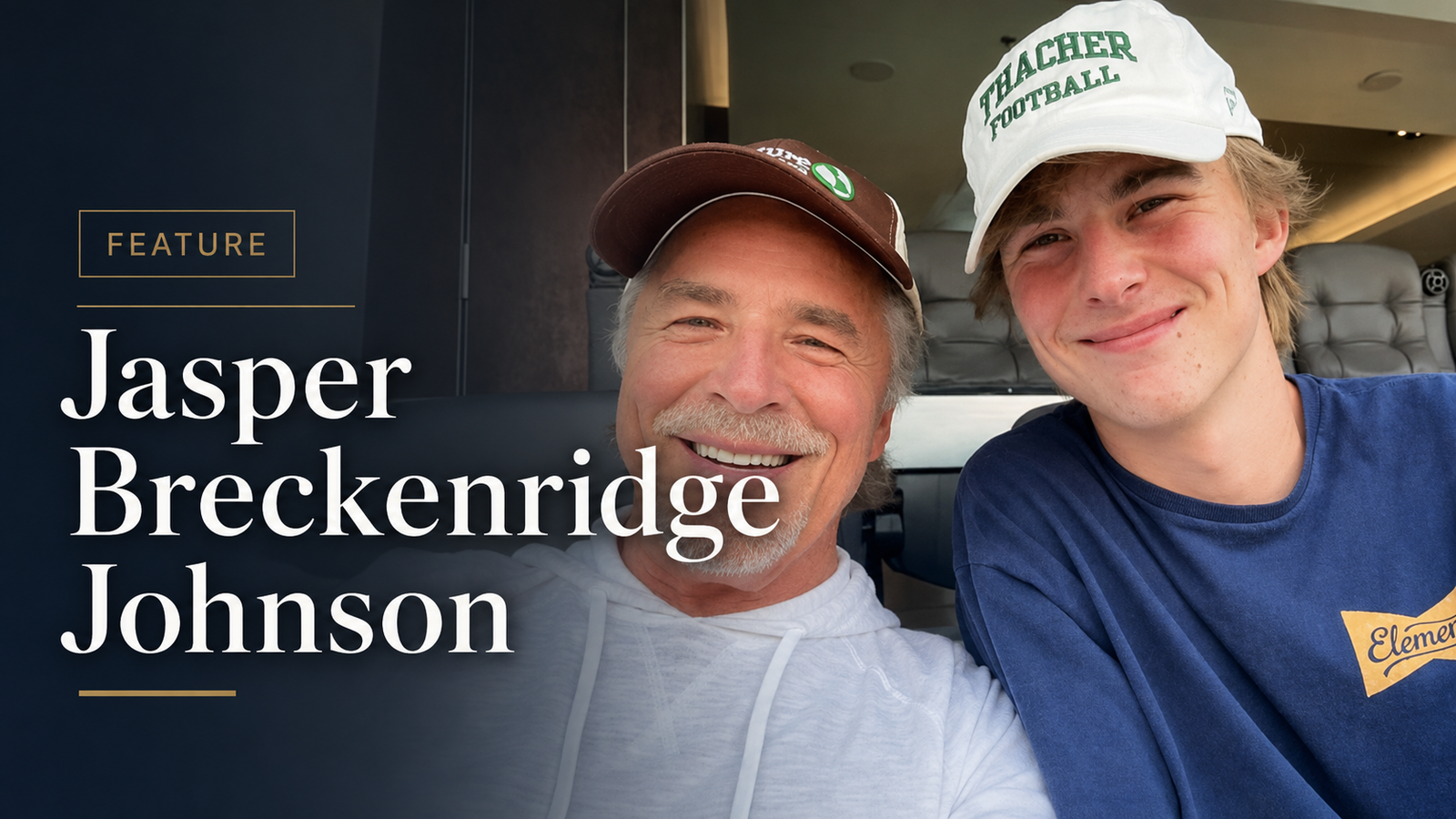 Jasper Breckenridge Johnson during a public family appearance